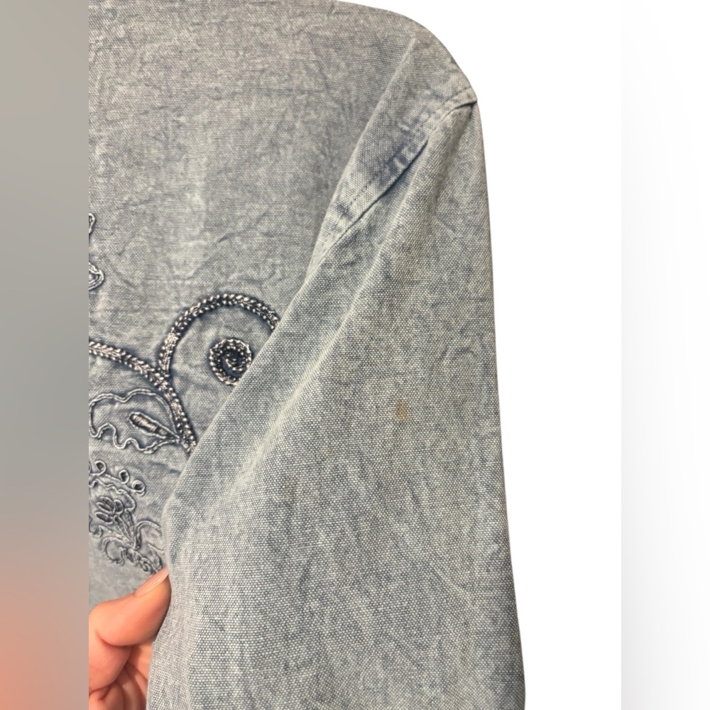Flashback Embroidered Denim Jacket - image 8